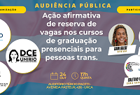 UNIRIO promove audiência pública sobre adoção de cotas para pessoas trans na graduação