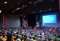 UNIRIO recebe 250 crianças de colônia de férias da favela Santa Marta