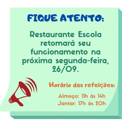 RE retomará em 26/09