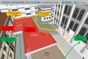 Mudança no acesso ao Ibio devido ao avanço das obras