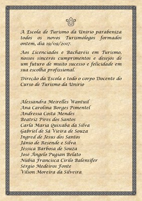 .Aos Formados