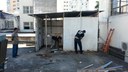 Removida "casinha" da futura quadra de esportes do IB