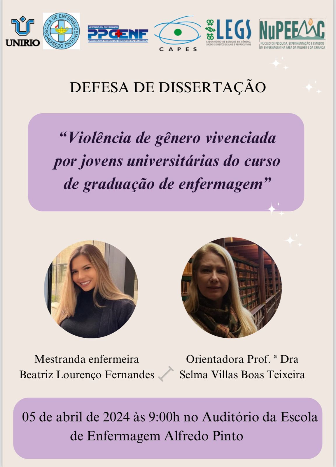 DEFESA DE DISSERTAÇÃO- BEATRIZ LOURENÇO