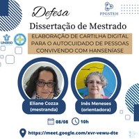 Defesa de produto da mestranda Eliane de Albuquerque Cozza