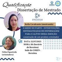 Exame de qualificação da mestranda Keila Campos Cavalcante
