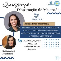 Exame de qualificação da mestranda Rafaela Pires Mourão