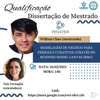 Exame de qualificação do mestrando William Santos Chao