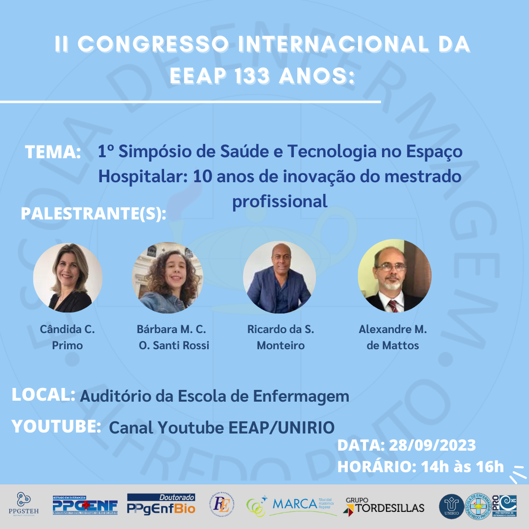 1º Simpósio de Saúde e Tecnologia no Espaço Hospitalar