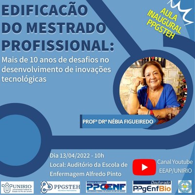 Aula inaugural PPGSTEH 2022