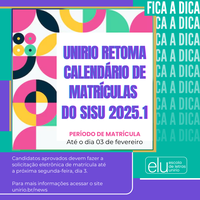 Novo calendário SISU 2025