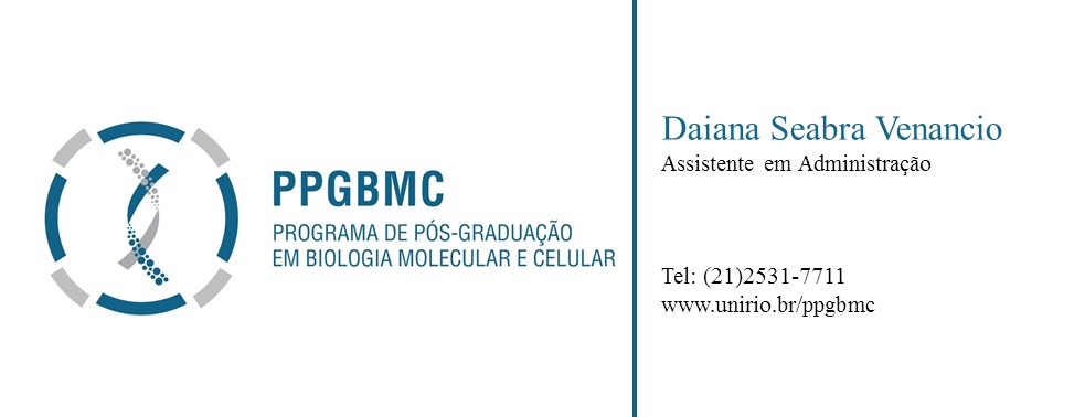assinatura email secretaria ppgbmc