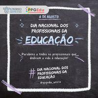 Dia Nacional dos Profissionais da Educação | 6 de Agosto