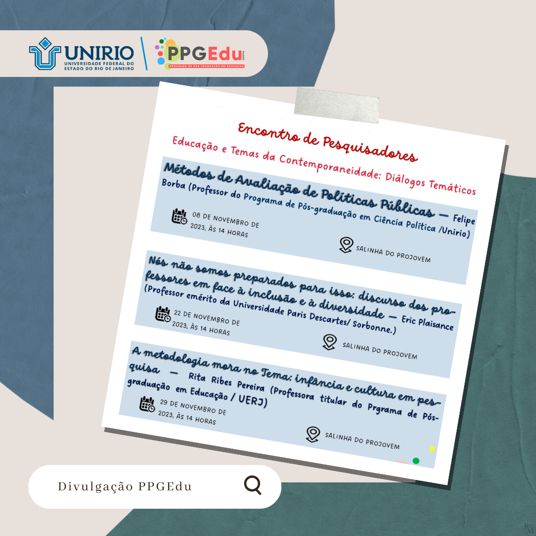 Divulgação | Encontro de Pesquisadores