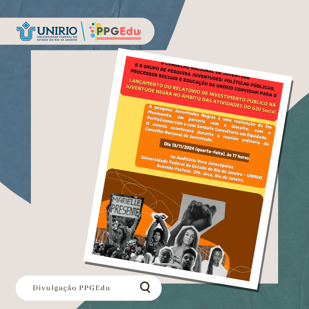 Lançamento do Relatório de Investimento Público na Juventude Negra!