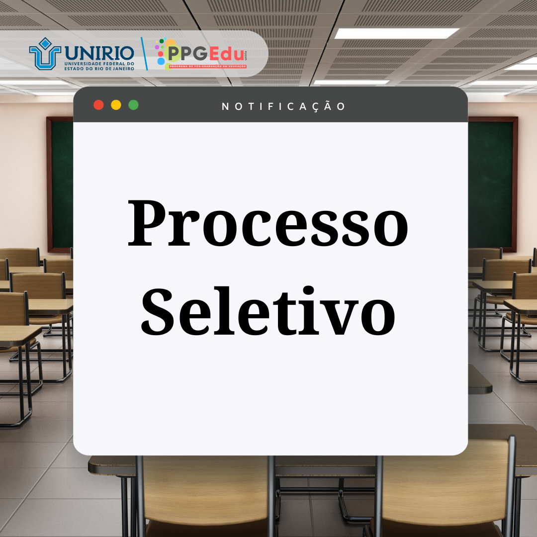 Publicado Resultado da Prova Oral | Seleção Discentes