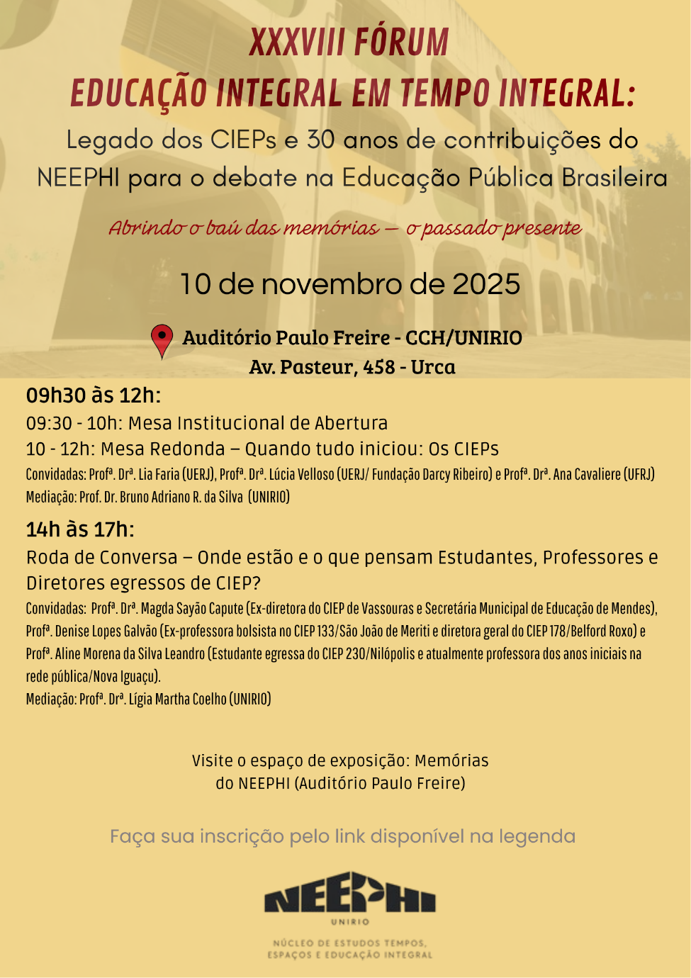 XXXVIII Fórum Educação Integral em Tempo Integral