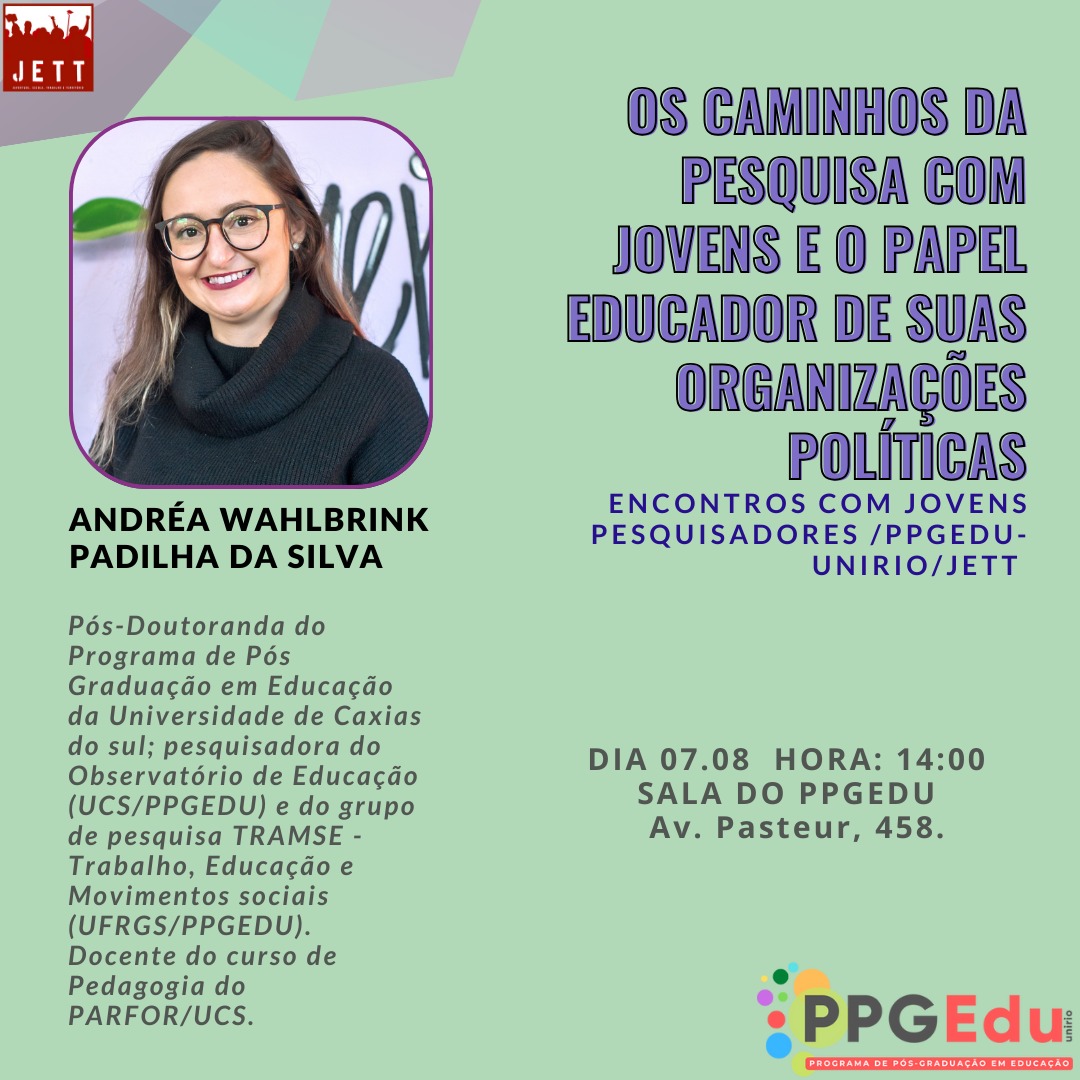 Os Caminhos da Pesquisa com Jovens e o Papel Educador de Suas Organizações Políticas
