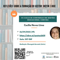 Divulgação | VII Ciclo de Conversas em Gestão Educacional