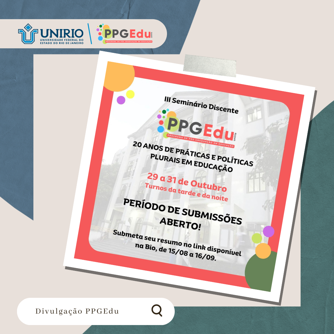 III Seminário Discente do PPGEdu da UNIRIO