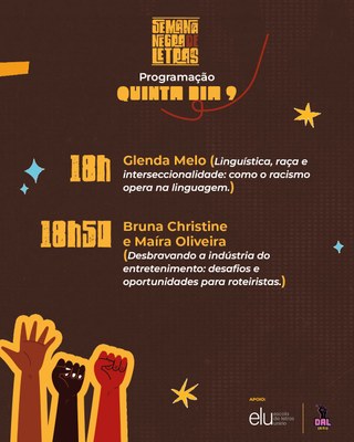 Programação 09 de novembro