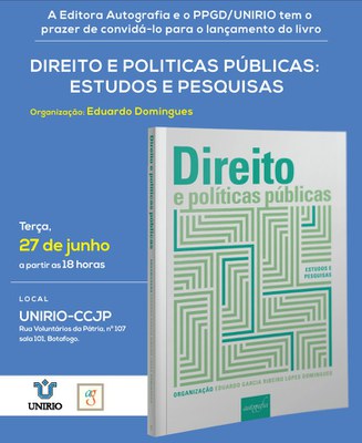 Obra é fruto de pesquisa de docentes e discentes do Mestrado em Direito da UNIRIO (Imagem: Divulgação)