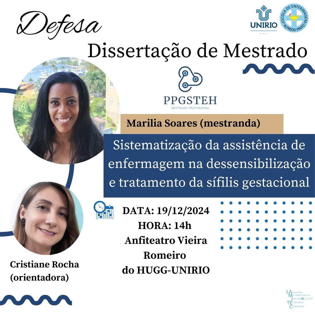 Defesa de produto da mestranda Marilia Soares da Silva Souza