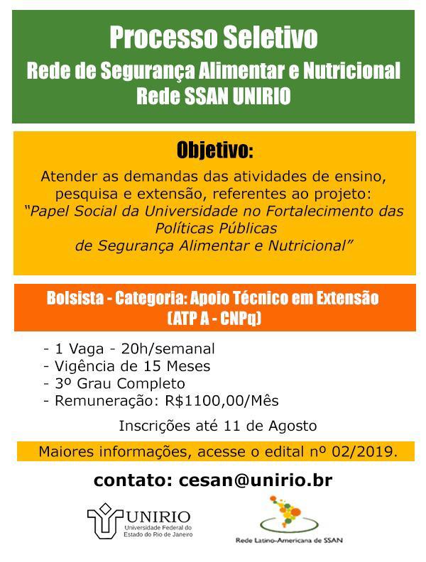 Chamada Edital bolsista