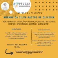 Defesa De Dissertação - Amanda da Silva Bastos de Oliveira 09/05