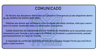 COMUNICADO