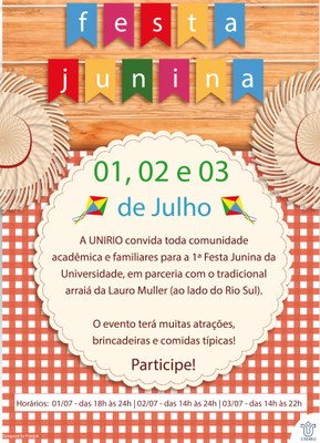 1ª festa junina UNIRIO
