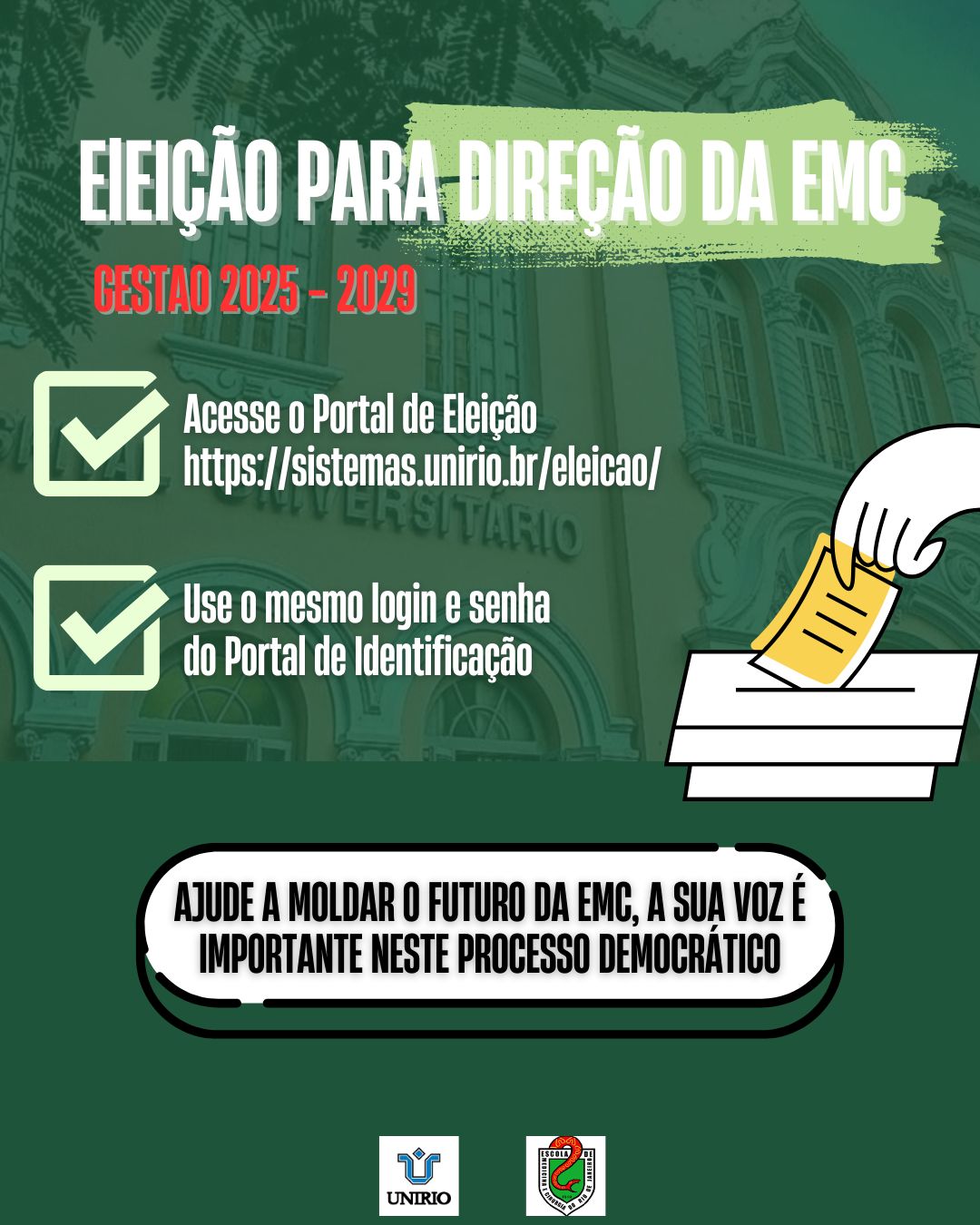votação direçao