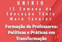 IX Semana de Educação da UNIRIO acontecerá em maio