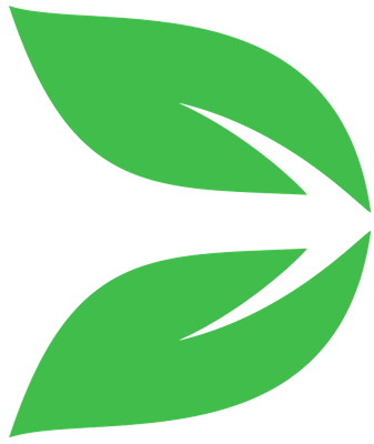 Folha verde seta
