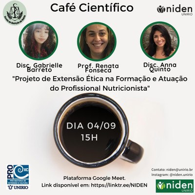 Café Científico de 04 de Setembro de 2020