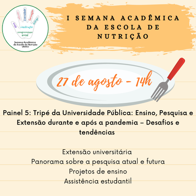 Evento I Semana Acadêmica EN Painel 5 dia 27 de Agosto de 2021 - 14h