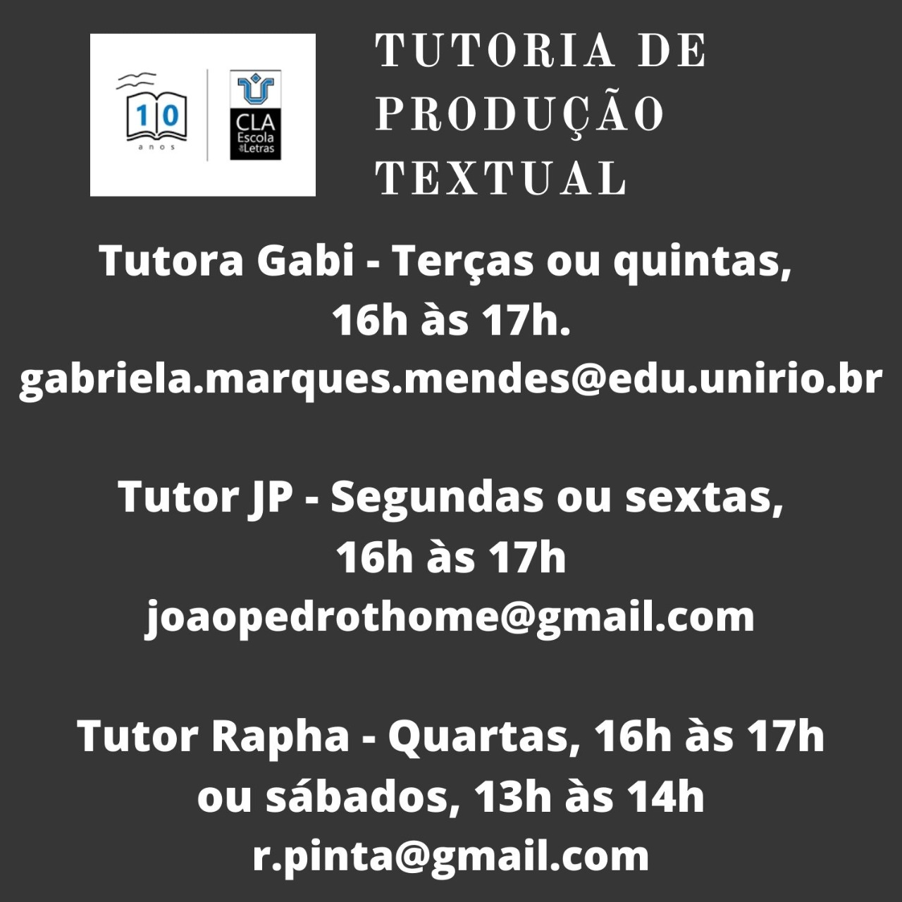 Tutoria de Textos UNIRIO 3