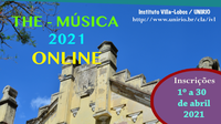 Edital do THE MÚSICA 2021