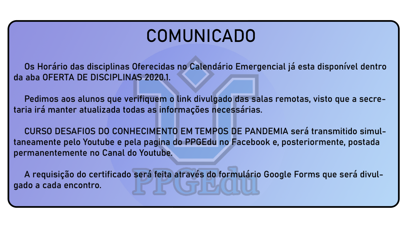 COMUNICADO