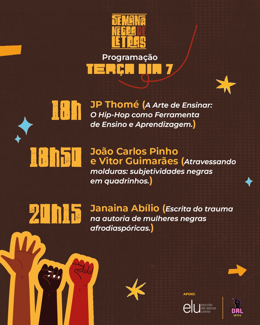 Programação 07 de novembro