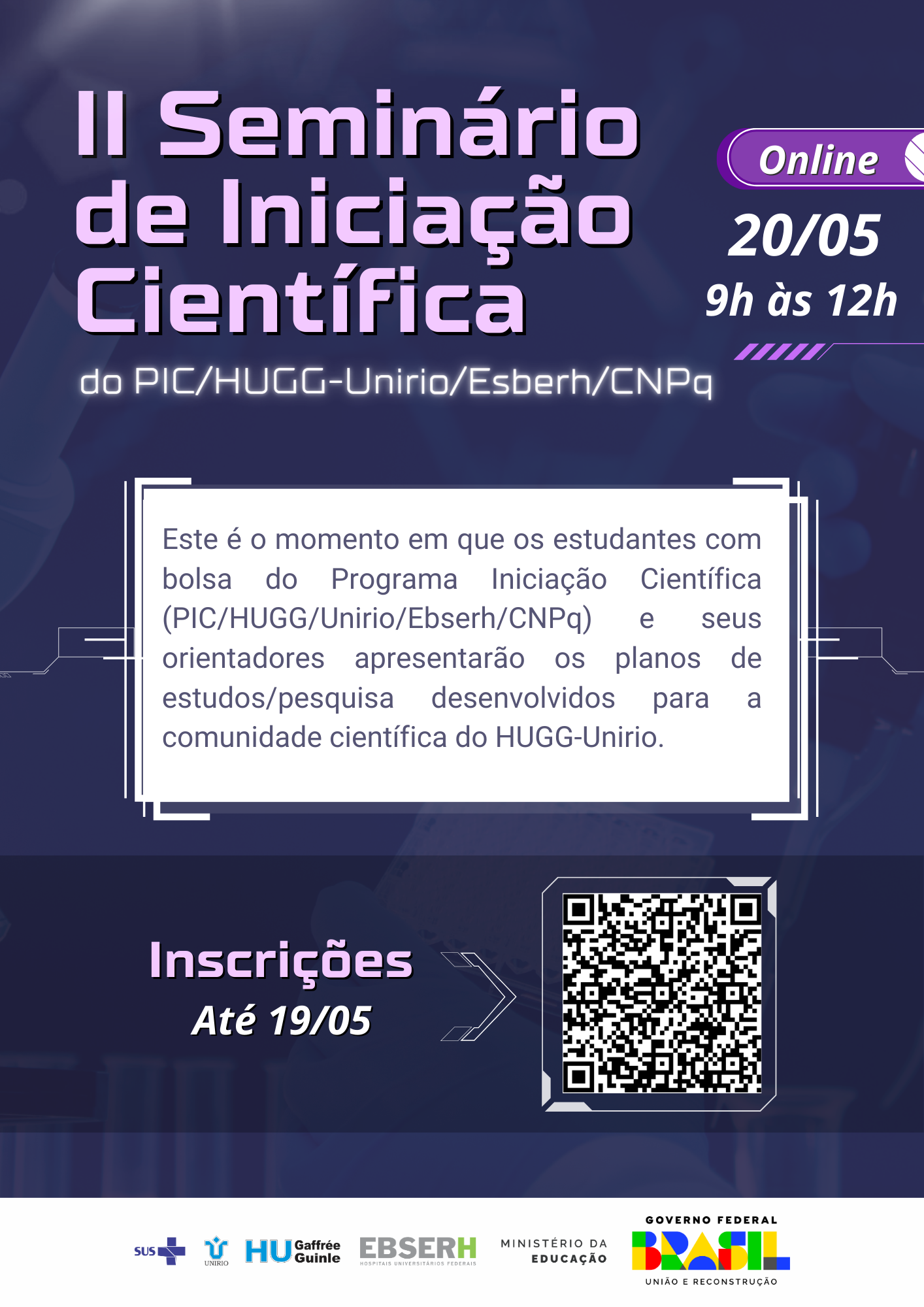 de Iniciação Científica do HUGG-UnirioEbserhCNPq