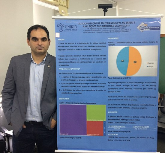 Ary Nogueira mapeou 416 eleições municipais suplementares para investigar a judicialização da política no Brasil (Foto: Comso) Ary Nogueira mapeou 416 eleições municipais suplementares para investigar a judicialização da política no Brasil (Foto: Comso)