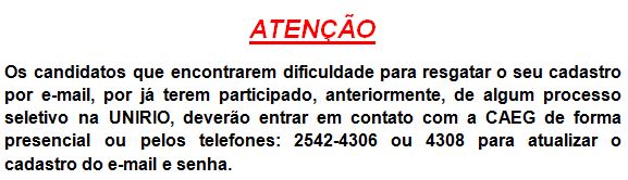 Mensagem Processo Seletivo