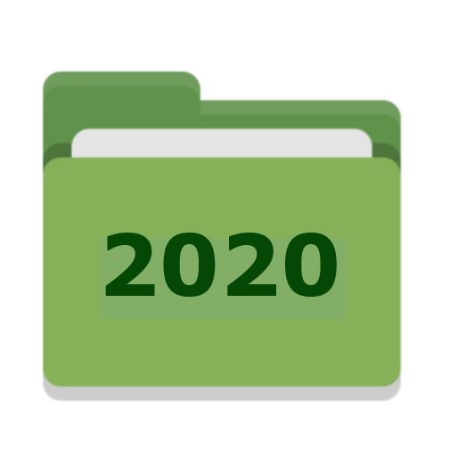 Ícone pasta de eventos 2020