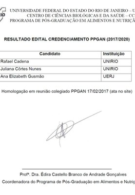 Credenciamento resultado