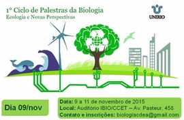Começa hoje o 1º Ciclo de Palestra da Biologia: confira a programação