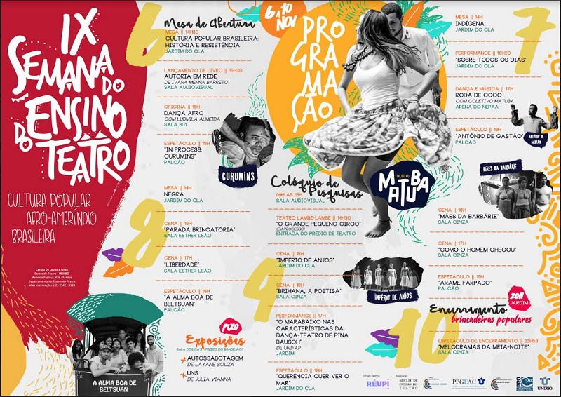 Semana do Ensino do Teatro começa na próxima segunda, dia 6