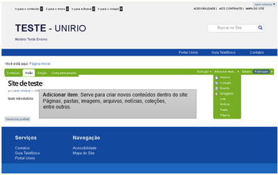 Adicionar item