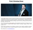 Masterclass de Clarineta com o Prof. Christian Stene Masterclass de Clarineta com o Prof. Christian Stene