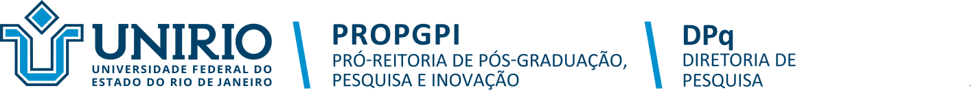 Banner em azul com a frase: Novo site da Diretoria de Pesquisa em construção