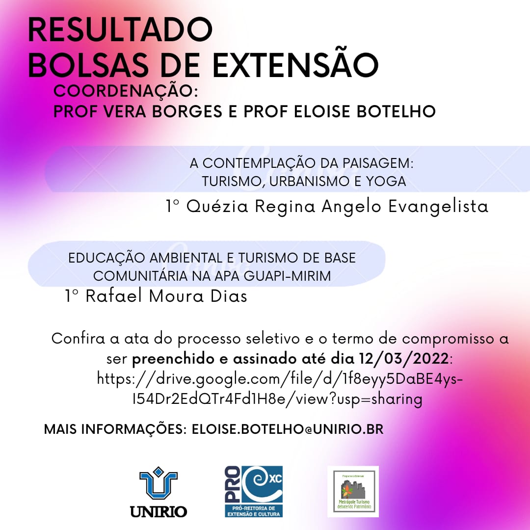 Resultado da Seleção de Bolsa de Extensão - 2022